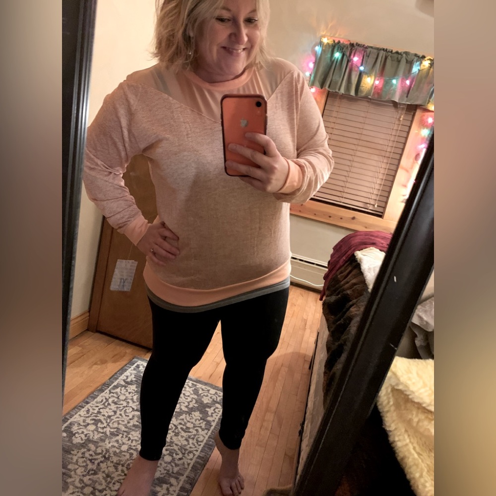 LuLaRoe “Lizzy” lightweight pretty sweater. Stretchy waistband. Fast shipper. - Picture 2 of 4